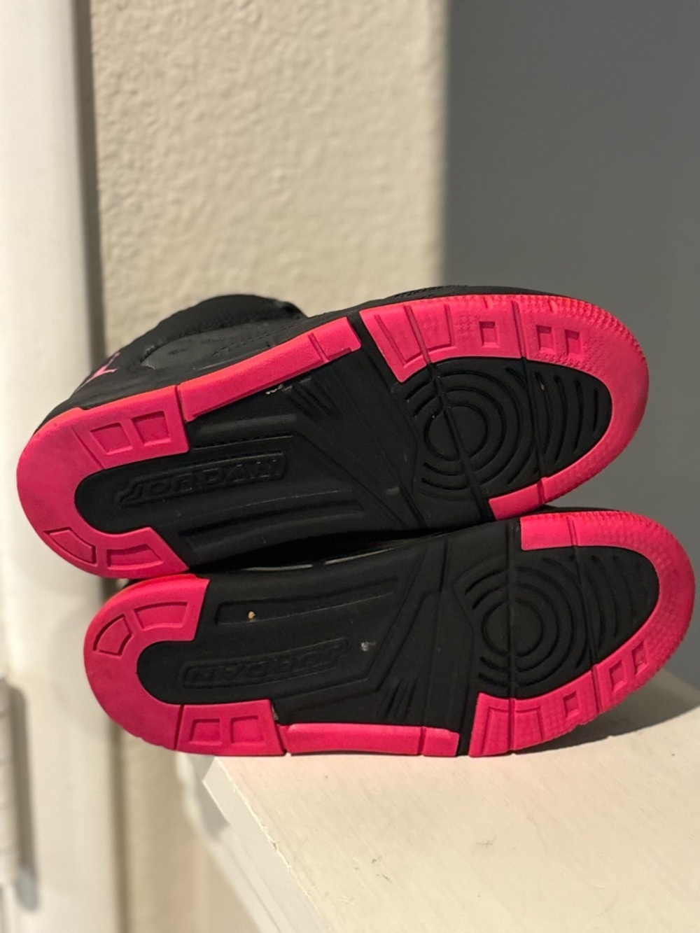 Nike Jordan Flight Origin Black/Fuchsia/ 921199-009 Toddler Size 12C - Picture 8 of 9